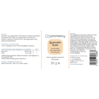 Histameany Etikett Quercetin und Rutin Histaminintoleranz