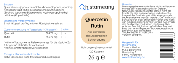 Quercetin Rutin