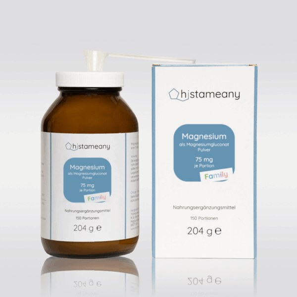 Magnesiumgluconat Family Karton Glas Löffel Kinder Ohne Aroma Ohne Zusätze Histaminintoleranz