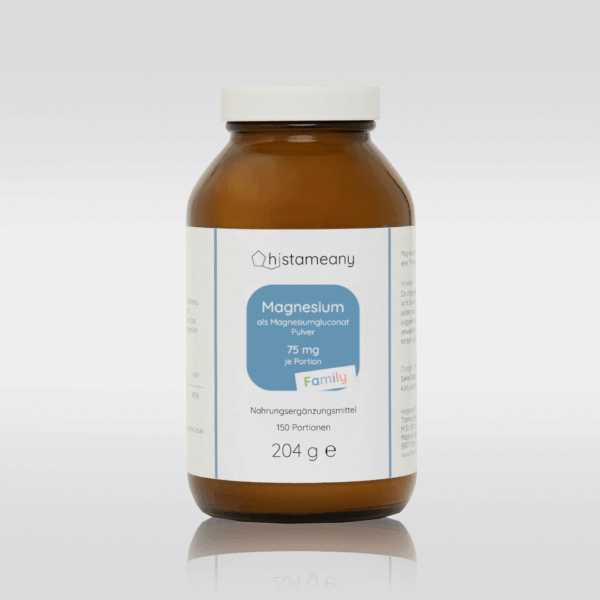Magnesiumgluconat Family Glas Löffel Kinder Ohne Aroma Ohne Zusätze Histaminintoleranz