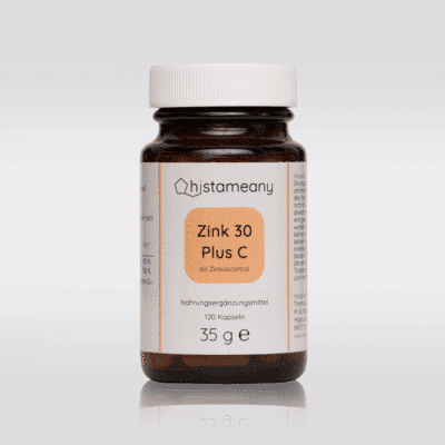 Zink 30 Plus C Zinkascorbat Vitamin C Histaminintoleranz Immunsystem Reinstoff 30 mg Zink laborgeprüft