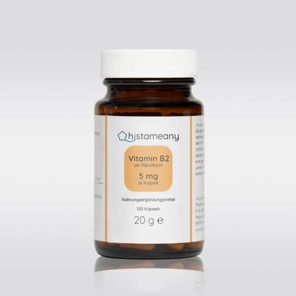 Vitamin B2 Kapseln 5 mg Riboflavin Histaminintoleranz Histameany Ohne Zusatzstoffe Laborgeprüft